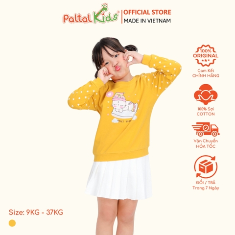 Áo Sweater Cotton Borib Bé Gái Cao Cấp - 020 1379