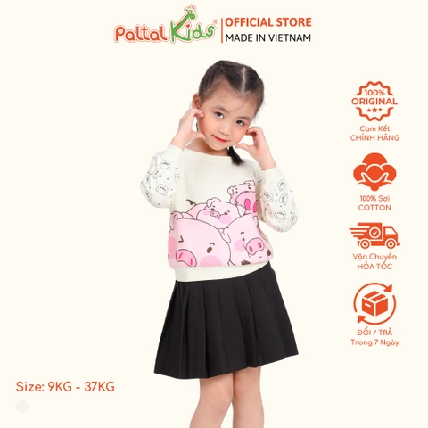 Áo Sweater Cotton Borib Bé Gái Cao Cấp - 020 1382