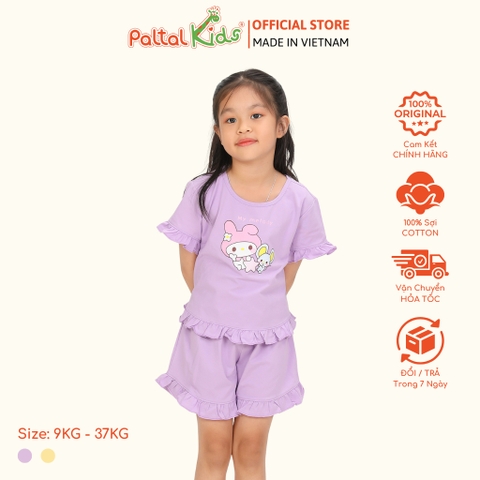 BST Mùa Xuân - Bộ Đùi Tay Ngắn Cotton Mỹ Bé Gái Cao Cấp - 025 5151