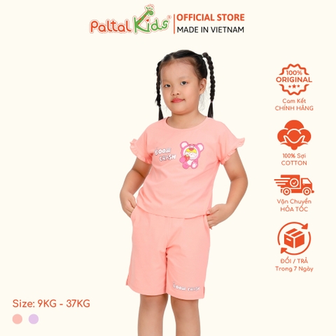 BST Mùa Thu - Bộ Đùi Tay Lỡ Cotton Mỹ Bé Gái Cao Cấp - 025 5198