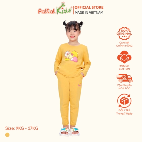 BST Mùa Đông - Đồ Bộ Tay Dài Cotton Mỹ Bé Gái Cao Cấp - 023 6023