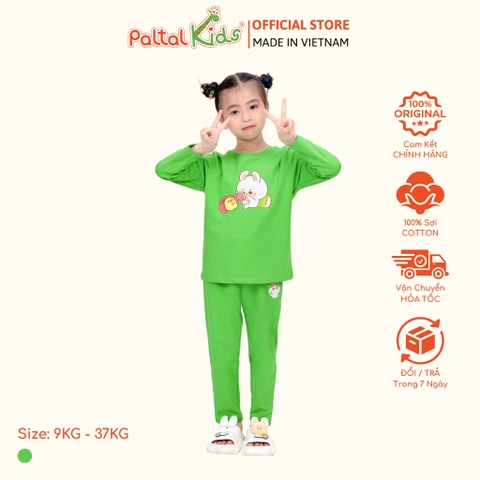 BST Mùa Đông - Đồ Bộ Tay Dài Cotton Mỹ Bé Gái Cao Cấp - 023 6026