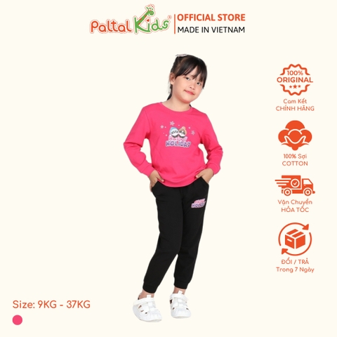 BST Mùa Đông - Đồ Bộ Tay Dài Cotton Borib Bé Gái Cao Cấp  - 223 6043