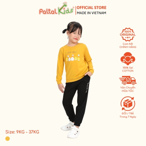 BST Mùa Đông - Đồ Bộ Tay Dài Cotton Borib Bé Gái Cao Cấp  - 223 6045