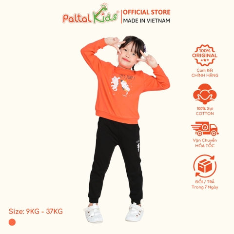 BST Mùa Đông - Đồ Bộ Tay Dài Cotton Borib Bé Gái Cao Cấp - 223 6047