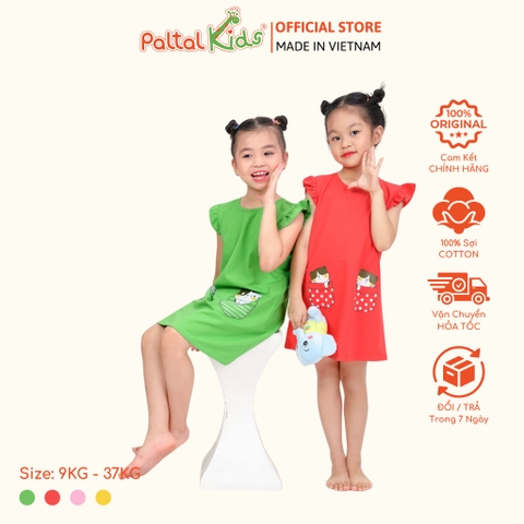 Đầm Dáng A Cánh Tiên Cotton Mỹ Cao Cấp - 02C 8020