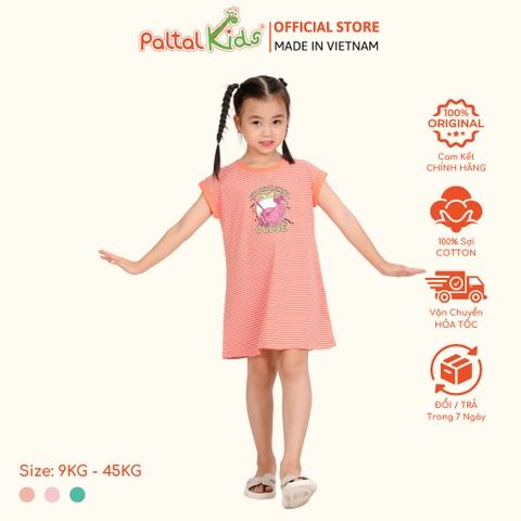 Đầm Dáng A Cánh Dơi Cotton Mỹ Cao Cấp - 02C 8025