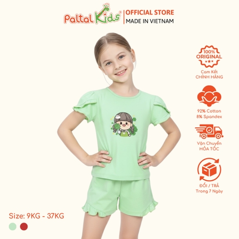 BST Mùa Xuân - Bộ Đùi Tay Ngắn Cotton Mỹ Bé Gái Cao Cấp - 025 2027