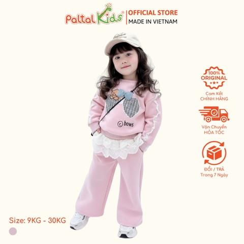 BST Mùa Đông - Đồ Bộ Tay Dài Nỉ 2 Da Bé Gái Cao Cấp - 223 6054