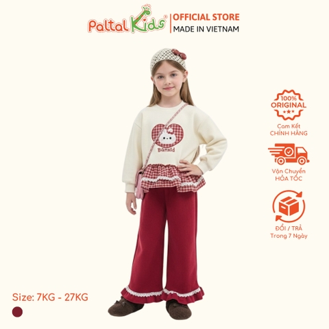 BST Mùa Đông - Đồ Bộ Tay Dài Nỉ 2 Da Bé Gái Cao Cấp - 223 6055