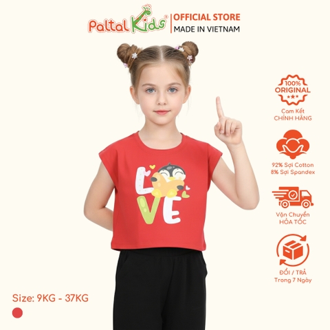Áo Croptop Cotton Mỹ Bé Gái Cao Cấp - 020 1369