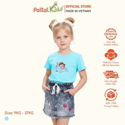 Áo Thun Cotton Mỹ Bé Gái Cao Cấp - 020 1364