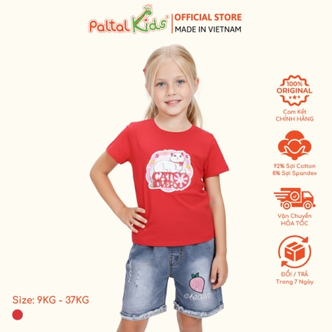 Áo Thun Cotton Mỹ Bé Gái Cao Cấp  - 020 1362