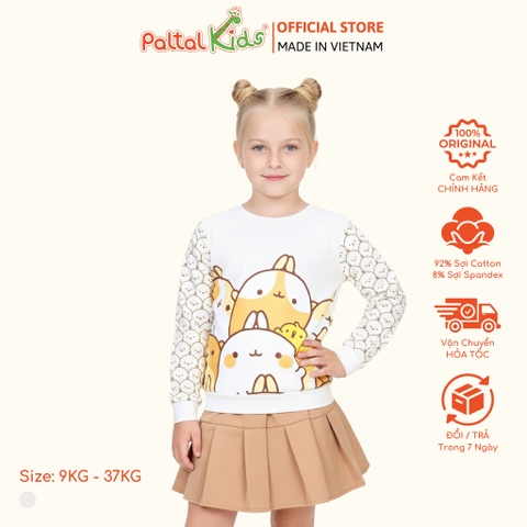 Áo Sweater Cotton Borib Bé Gái Cao Cấp - 020 1383