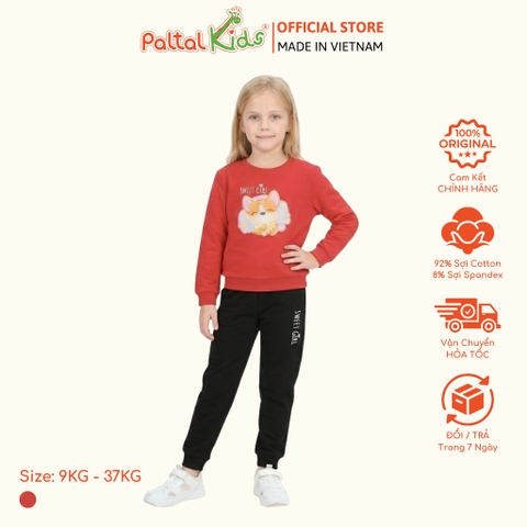 BST Mùa Đông - Đồ Bộ Tay Dài Cotton Borib Bé Gái Cao Cấp - 223 6042