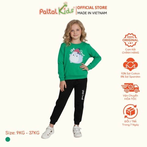 BST Mùa Đông - Đồ Bộ Tay Dài Cotton Borib Bé Gái Cao Cấp - 223 6044