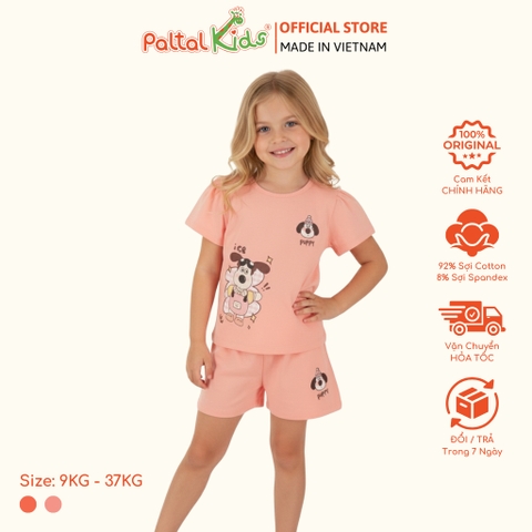 BST Mùa Xuân - Bộ Đùi Tay Ngắn Cotton Mỹ Bé Gái Cao Cấp - 025 2167