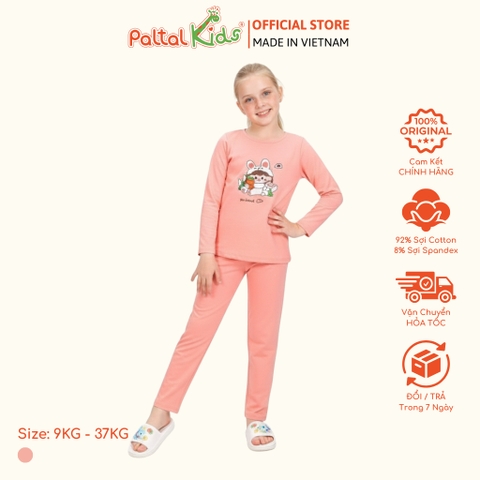 BST Mùa Đông - Bộ Dài Tay Dài Cotton Mỹ Bé Gái Cao Cấp - 023 6082