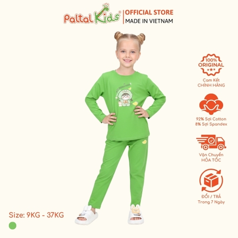 BST Mùa Đông - Bộ Dài Tay Dài Cotton Mỹ Bé Gái Cao Cấp - 023 6081