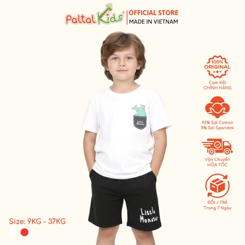 Đồ Bộ Đùi Hình In Xương Rồng Giả Túi Cotton Mỹ Bé Trai Cao Cấp - 025 2110