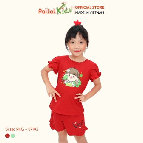 BST Mùa Xuân - Bộ Đùi Tay Ngắn Cotton Mỹ Bé Gái Cao Cấp - 025 2027