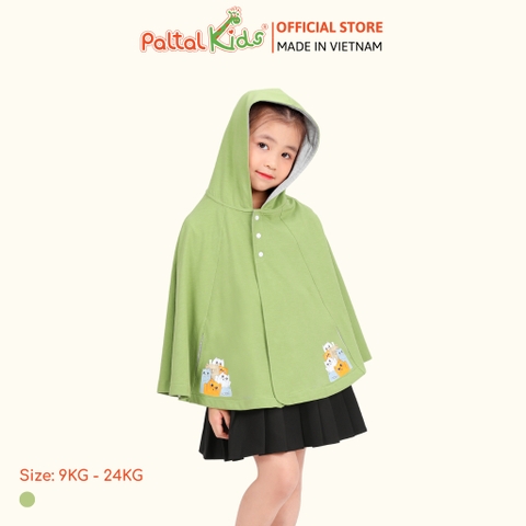 Áo Choàng Cánh Dơi Cotton Melan Bé Gái Cao Cấp - 191 4008