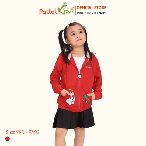 Áo Khoác Tai Thỏ CVC Bé Gái Cao Cấp - 401 4015