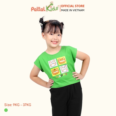 Áo Croptop Cotton Mỹ Bé Gái Cao Cấp - 020 1370