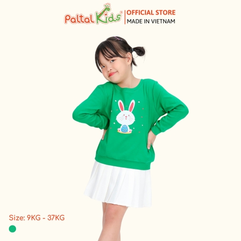 Áo Sweater Cotton Borib Bé Gái Cao Cấp - 020 1378