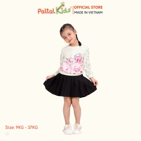 Áo Sweater Cotton Borib Bé Gái Cao Cấp - 020 1382
