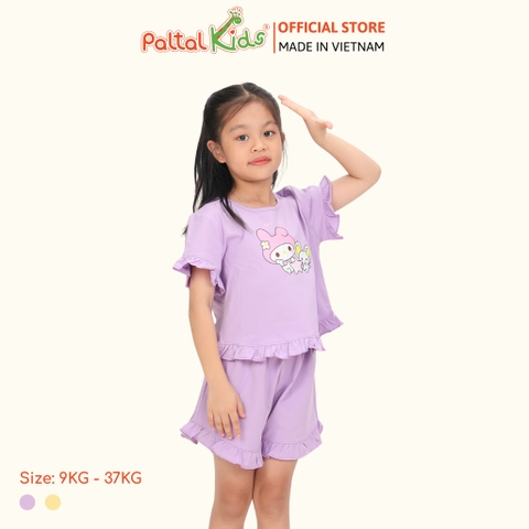 BST Mùa Xuân - Bộ Đùi Tay Ngắn Cotton Mỹ Bé Gái Cao Cấp - 025 5151