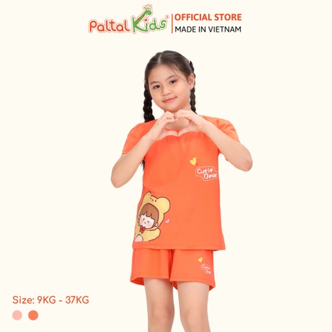 BST Mùa Xuân - Bộ Đùi Tay Ngắn Cotton Mỹ Bé Gái Cao Cấp - 025 5152