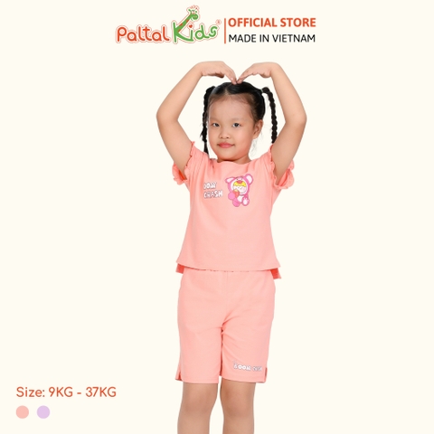 BST Mùa Thu - Bộ Đùi Tay Lỡ Cotton Mỹ Bé Gái Cao Cấp - 025 5198