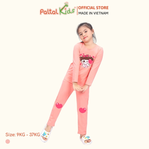 BST Mùa Đông - Đồ Bộ Tay Dài Cotton Mỹ Bé Gái Cao Cấp - 023 6027