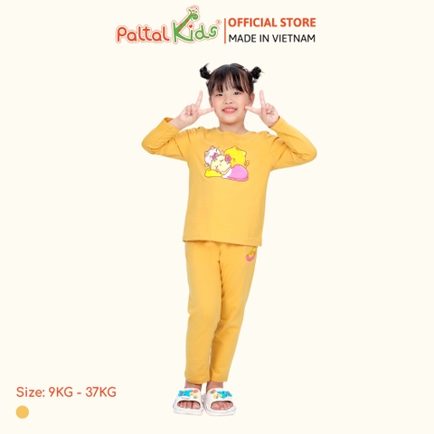 BST Mùa Đông - Đồ Bộ Tay Dài Cotton Mỹ Bé Gái Cao Cấp - 023 6023