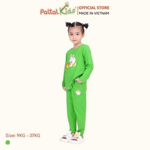 BST Mùa Đông - Đồ Bộ Tay Dài Cotton Mỹ Bé Gái Cao Cấp - 023 6026