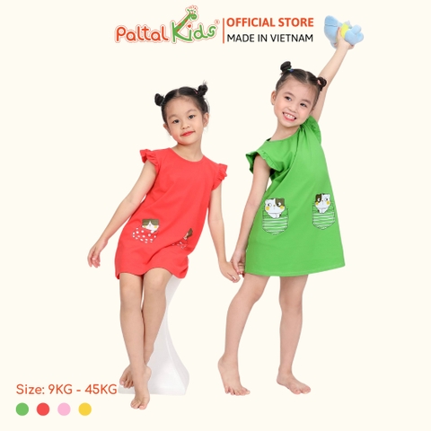Đầm Dáng A Cánh Tiên Cotton Mỹ Cao Cấp - 02C 8020