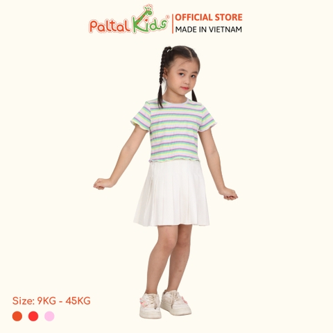 Áo Croptop Cotton Sọc Gân Cao Cấp - 020 1421