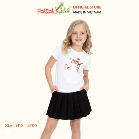 Áo Thun Cotton Mỹ Bé Gái Cao Cấp - 020 1374