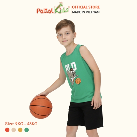 Đồ Bộ Đùi Sát Nách Hình In Nhiệt Cotton Borib Bé Trai Cao Cấp - 225 2126