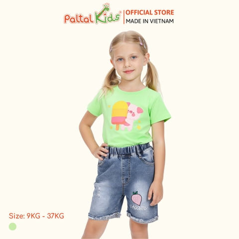 Áo Thun Cotton Mỹ Bé Gái Cao Cấp  - 020 1363