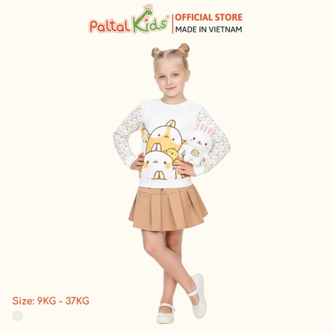 Áo Sweater Cotton Borib Bé Gái Cao Cấp - 020 1383