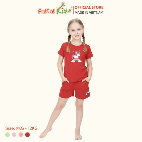 Đồ Bộ Đùi Cơ Bản Cotton Mỹ Bé Gái Cao Cấp - 025 2016 - Size 9