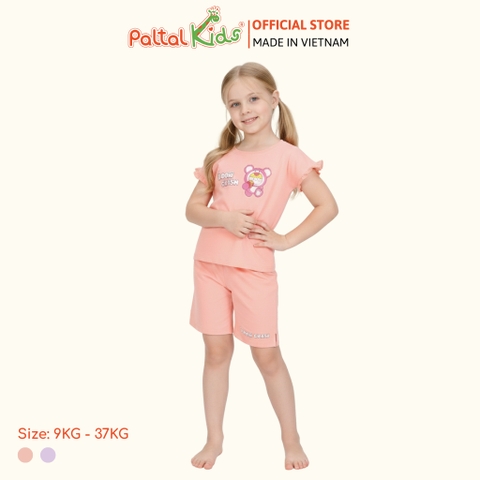 BST Mùa Thu - Bộ Đùi Tay Lỡ Cotton Mỹ Bé Gái Cao Cấp - 025 5198