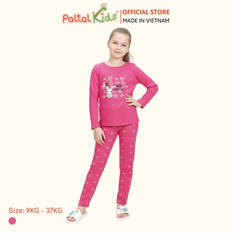 BST Mùa Đông - Đồ Bộ Tay Dài Cotton Mỹ Bé Gái Cao Cấp - 023 6024