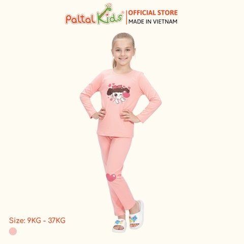 BST Mùa Đông - Đồ Bộ Tay Dài Cotton Mỹ Bé Gái Cao Cấp - 023 6027