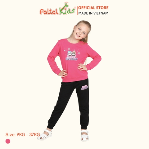 BST Mùa Đông - Đồ Bộ Tay Dài Cotton Borib Bé Gái Cao Cấp  - 223 6043