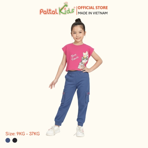 Quần Dài Túi Hộp Jean Thun Bé Gái Cao Cấp - 508 8503