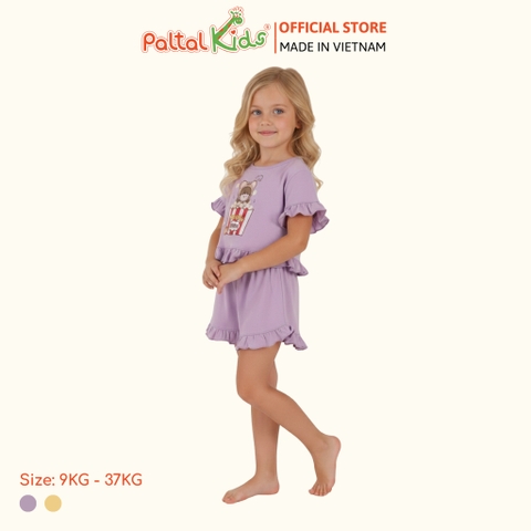 BST Mùa Xuân - Bộ Đùi Tay Ngắn Cotton Mỹ Bé Gái Cao Cấp - 025 2173