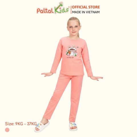 BST Mùa Đông - Bộ Dài Tay Dài Cotton Mỹ Bé Gái Cao Cấp - 023 6082